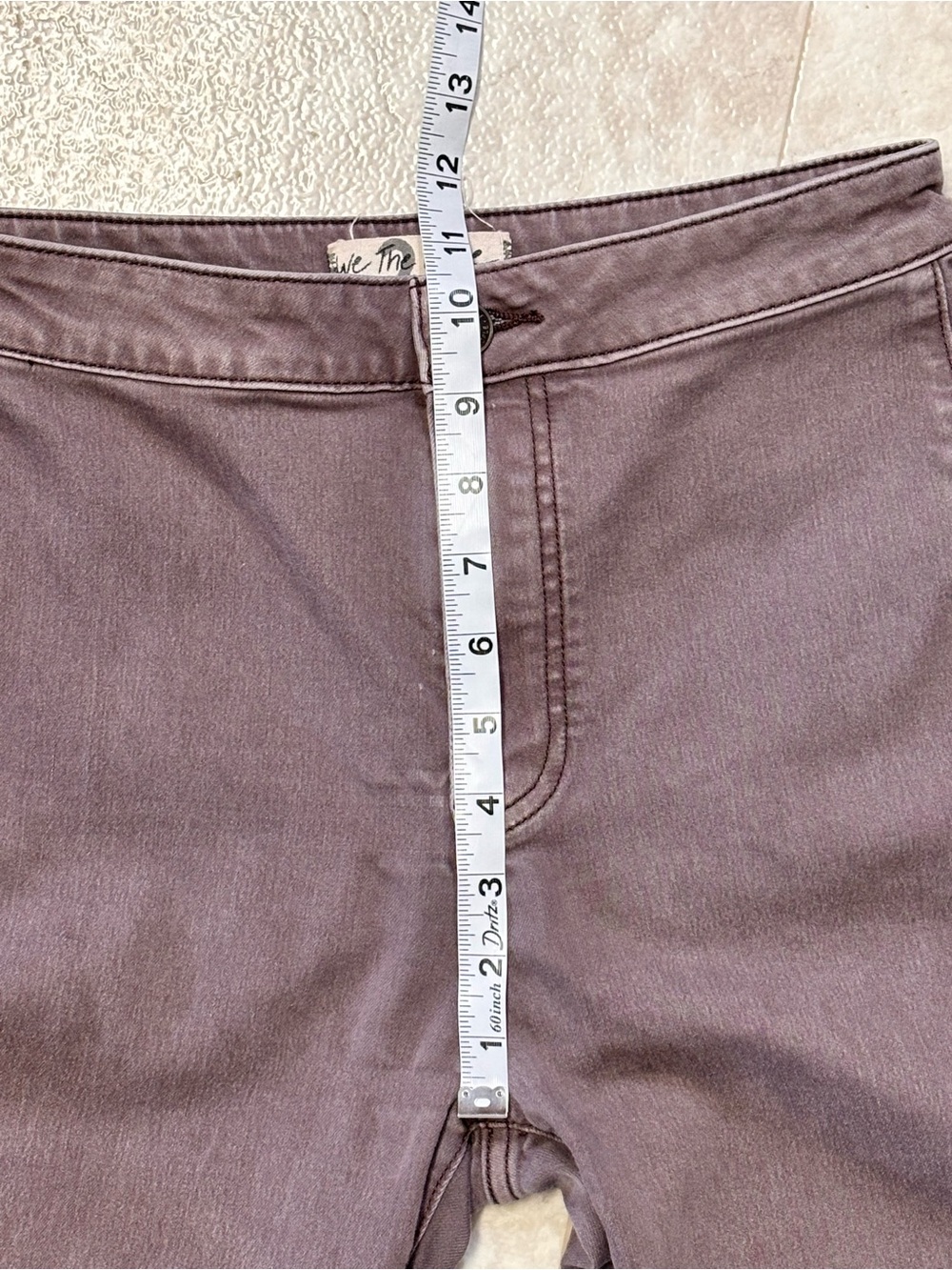 We The Free By Free People Just Float On Dusty Purple Flare Jeans Size 27 - Picture 4 of 10